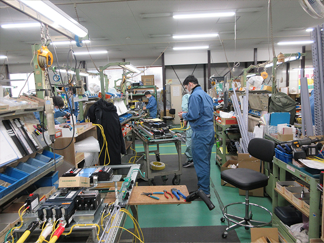 電設盤製造の写真