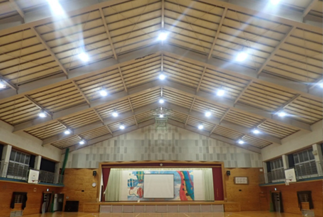 大分市立東陽中学校屋内運動場LED化工事